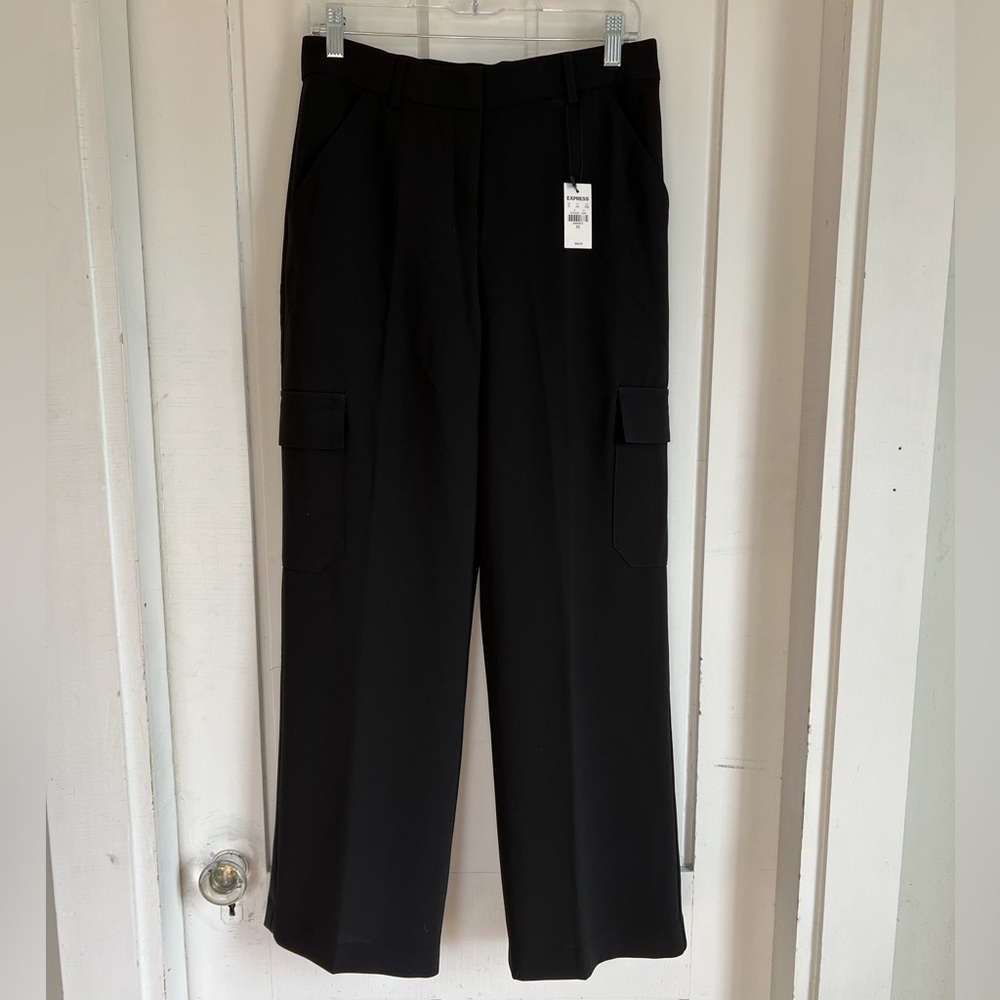 Express Super High Waisted Cargo Trouser Pants, NWT